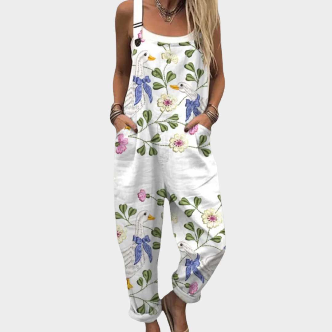 Combinaison Fleurs et nœuds – blanc