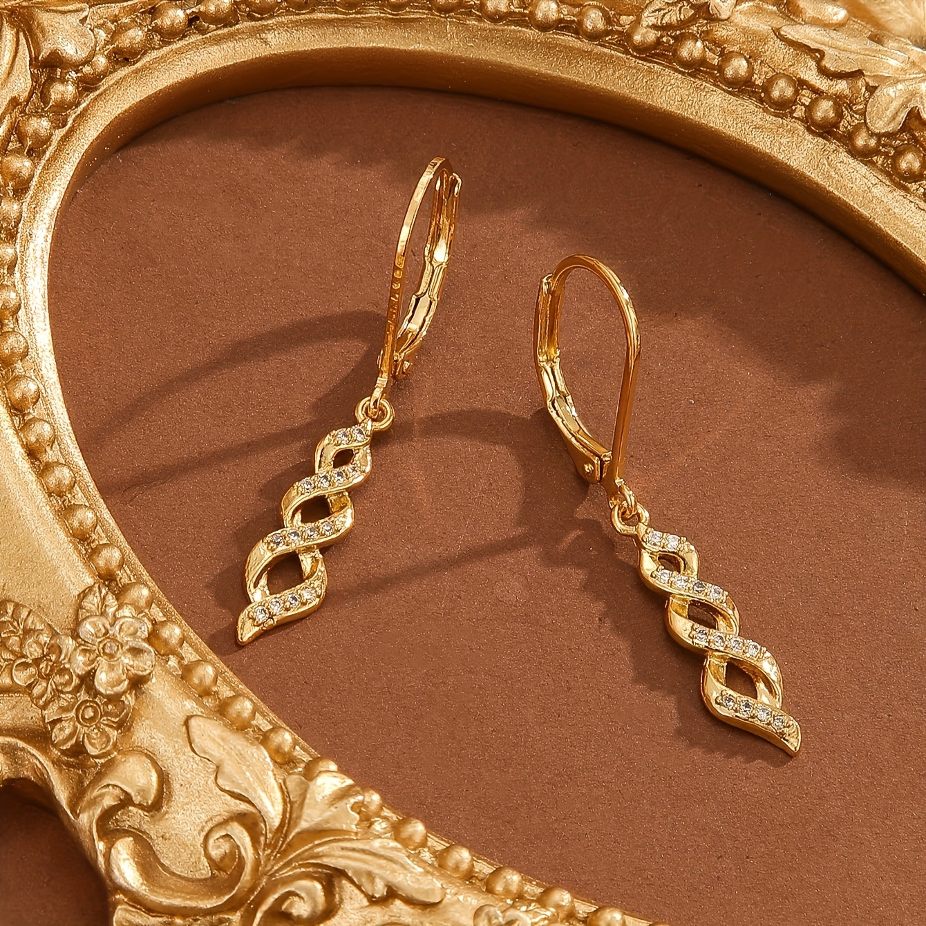 Ava Boucles d'oreilles Shimmer Twist | Or