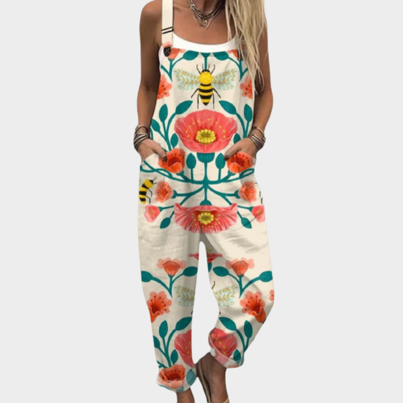 Combinaison Abeilles et fleurs – orange