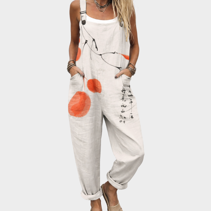 Combinaison Cercles oranges – blanc