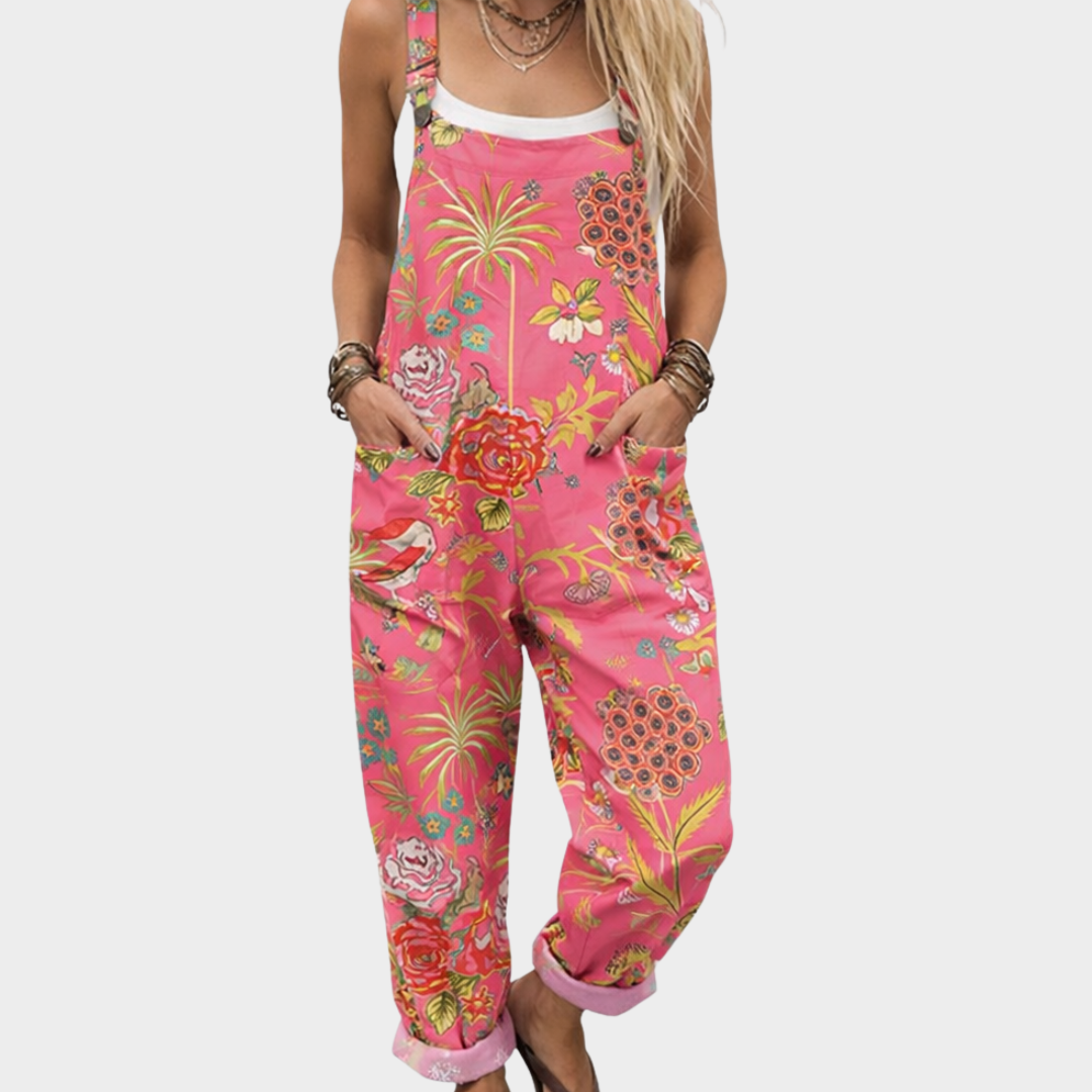 Combinaison Fleurs tropicales – rose