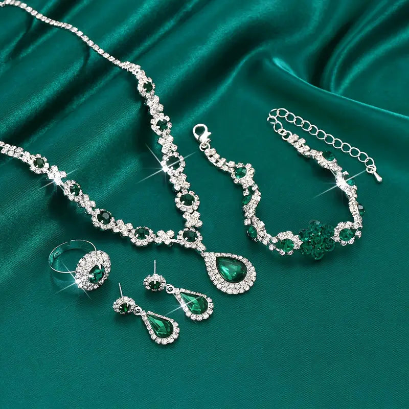 Adriana Lysandre Parure de bijoux | Or blanc
