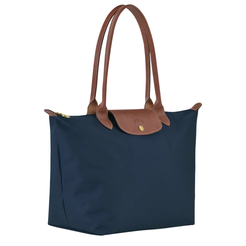Sac pliable en nylon, Bleu Marine