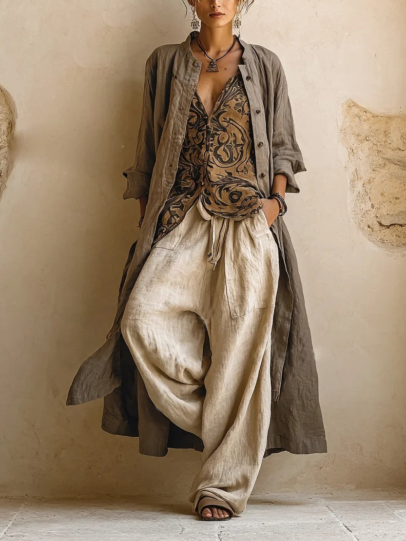 Kajsa | Ensemble en Mélange de Lin