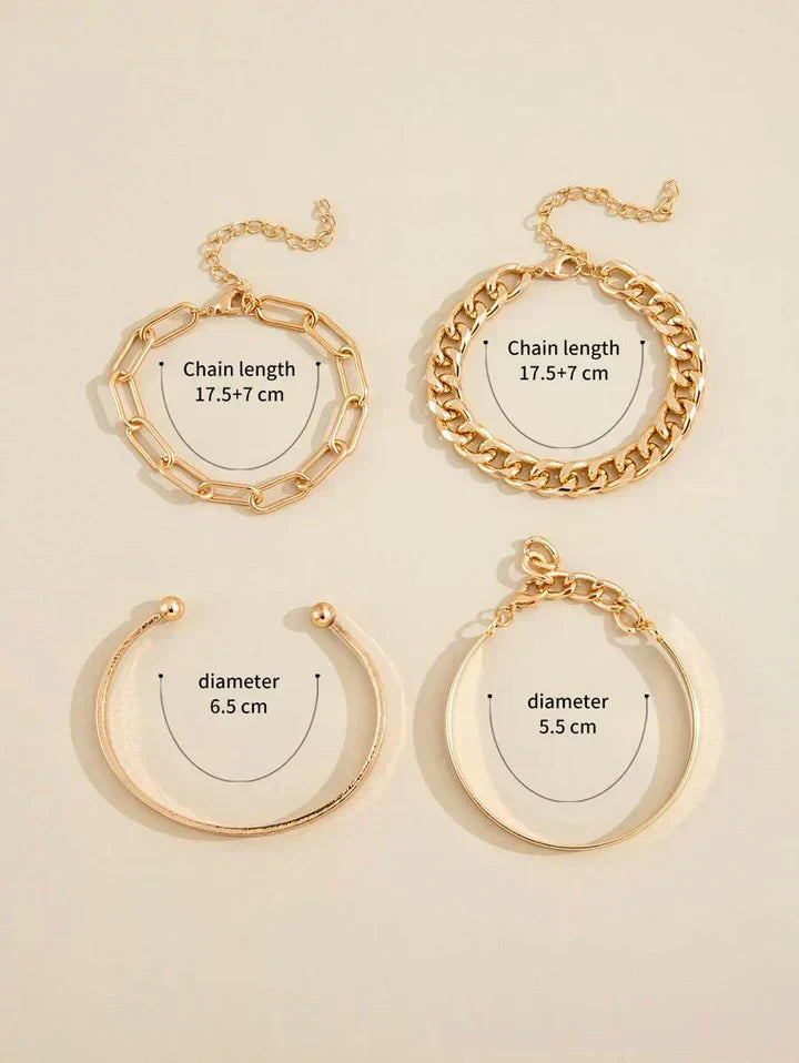 Elan Mercer Parure de bracelets | Or