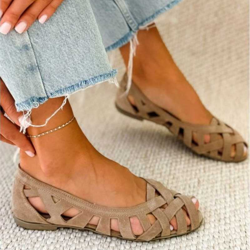 Sandales Caterina Tressées Colorées Confort