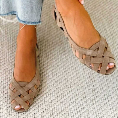 Sandales Caterina Tressées Colorées Confort