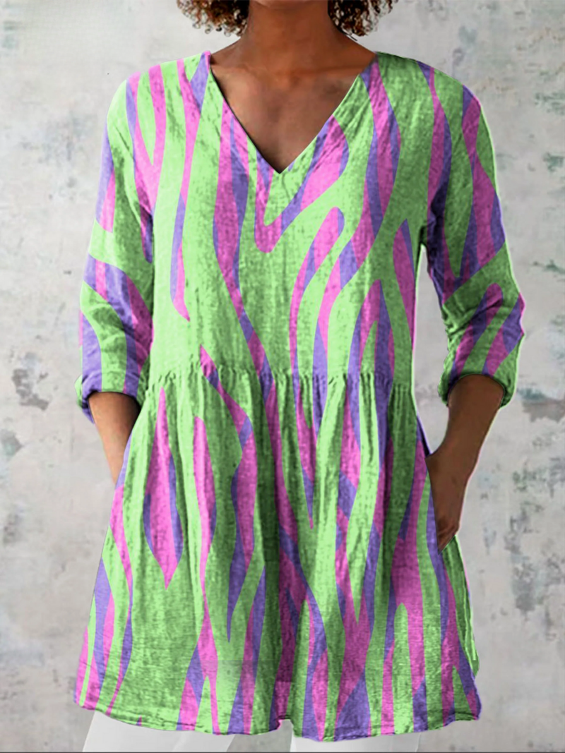 Oceana | Blouse longue à col en V