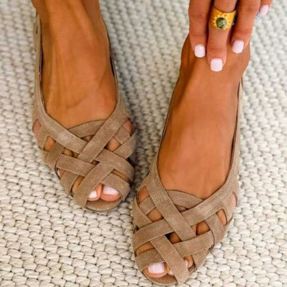 Sandales Caterina Tressées Colorées Confort