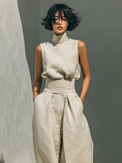 Maria™ | Ensemble complet avec top à bretelles et pantalon large