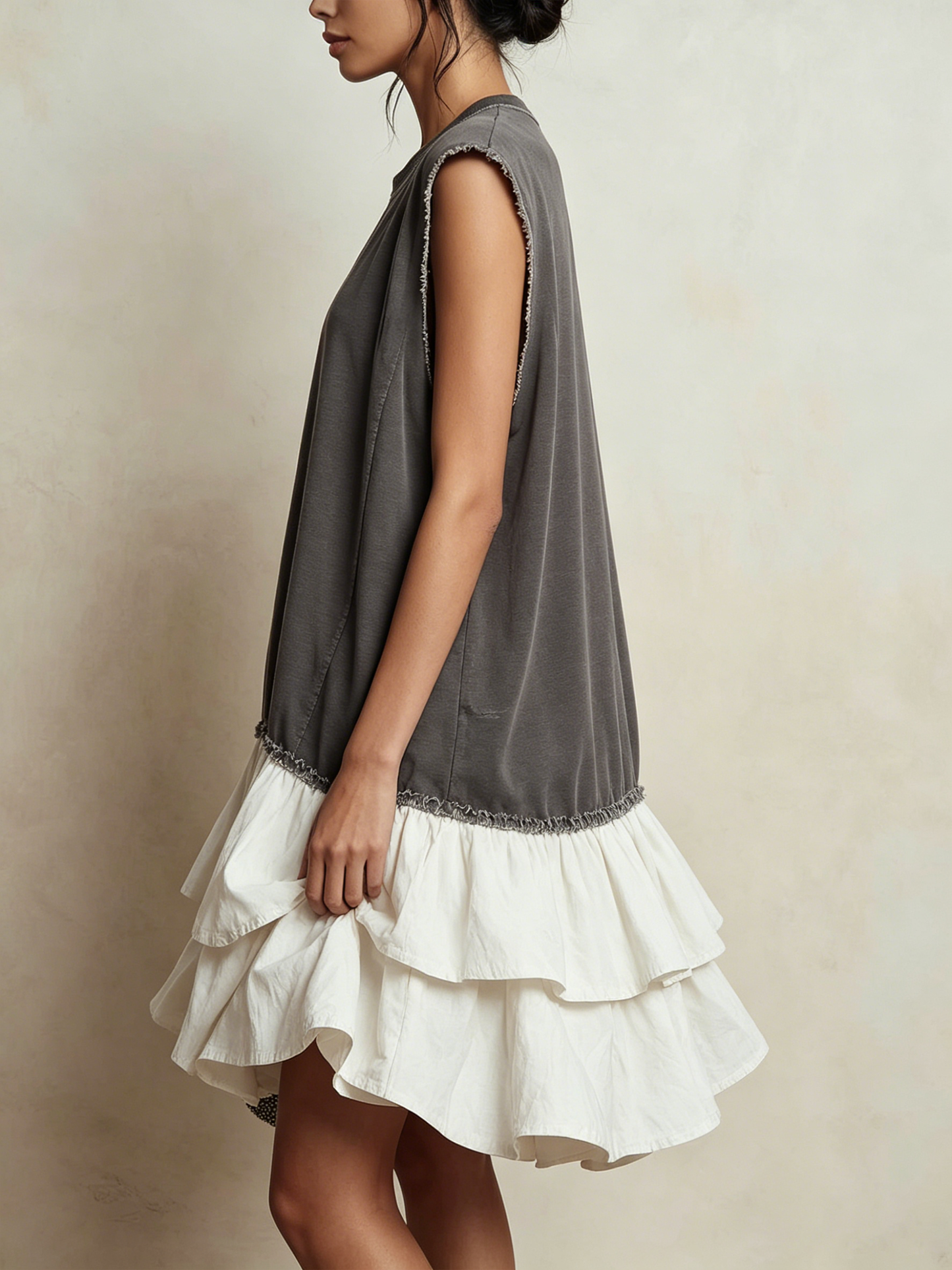 Ilaria - Robe décontractée color block, coupe ample, esprit vacances