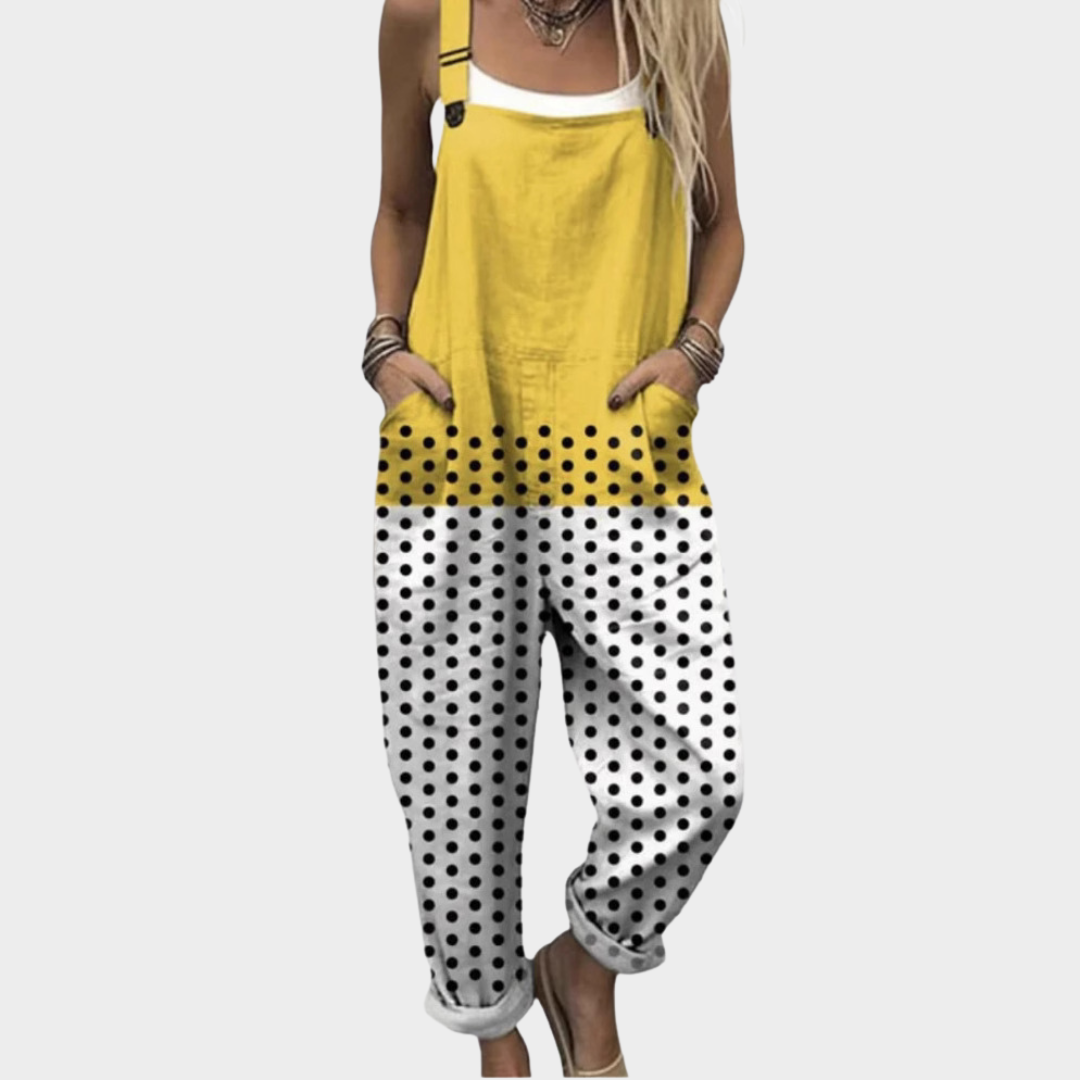 Combinaison Pois noirs – jaune