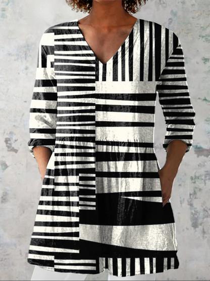 Élise | Robe courte à col V