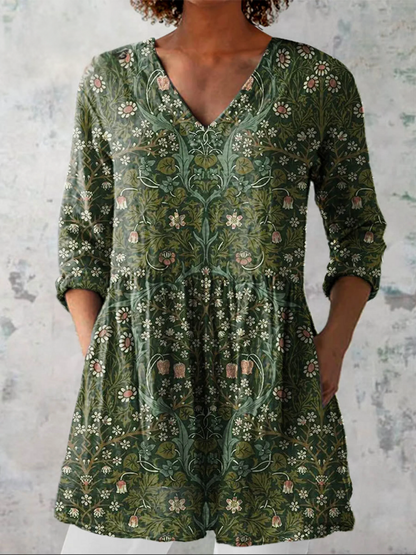Jeanne | Robe courte à col V