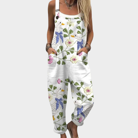 Combinaison Fleurs et nœuds – blanc