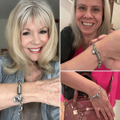Bracelet massif avec cœur | Or