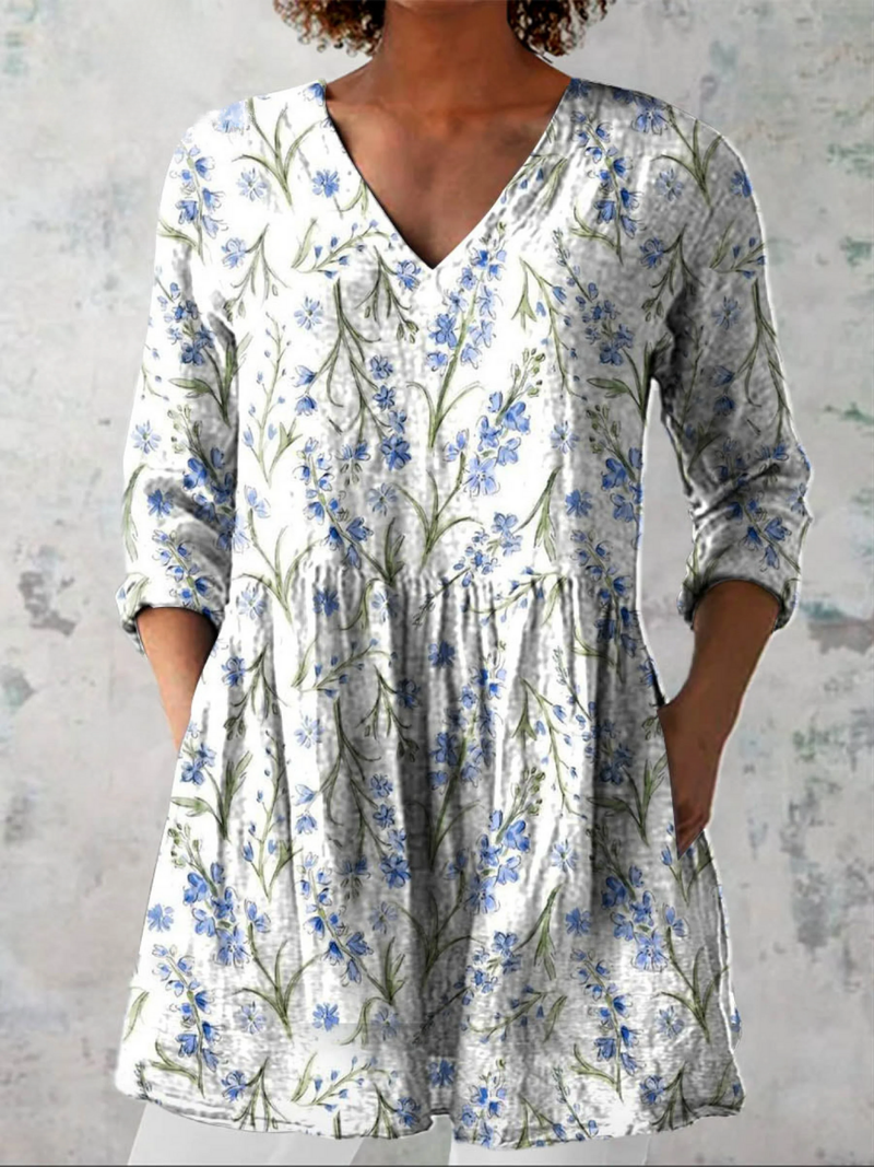 Jeanne | Robe courte à col V