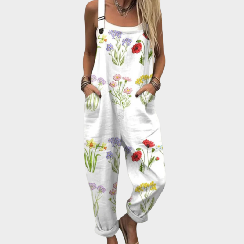 Combinaison Fleurs sauvages – blanc