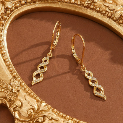 Ava Boucles d'oreilles Shimmer Twist | Or