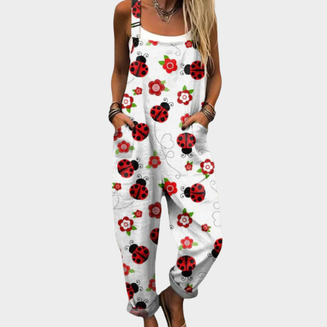 Combinaison Coccinelles et fleurs