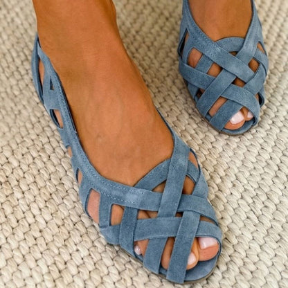Sandales Caterina Tressées Colorées Confort