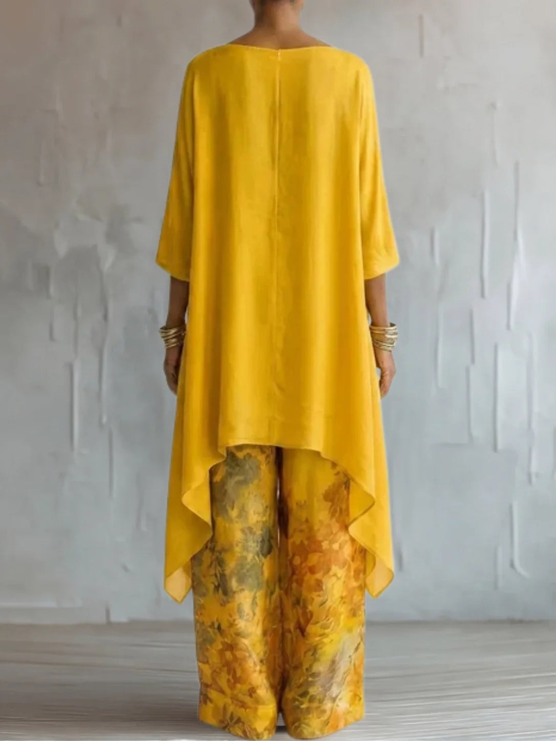 Ginevra | Ensemble fluide asymétrique à fleurs