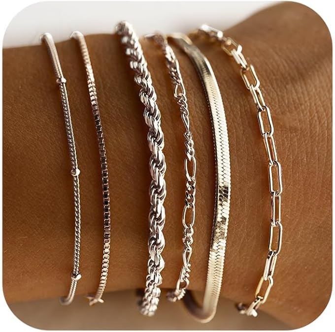 Isabella Vernetta Parure de bracelets | Or blanc
