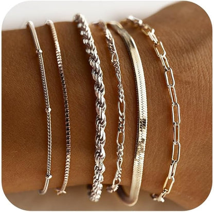 Isabella Vernetta Parure de bracelets | Or blanc