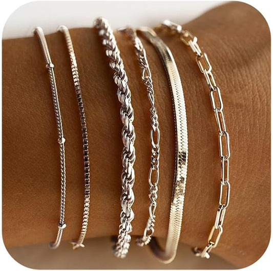 Isabella Vernetta Parure de bracelets | Or blanc