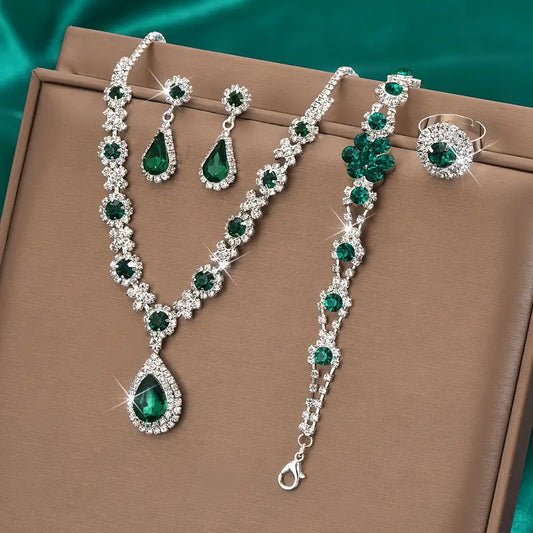 Adriana Lysandre Parure de bijoux | Or blanc