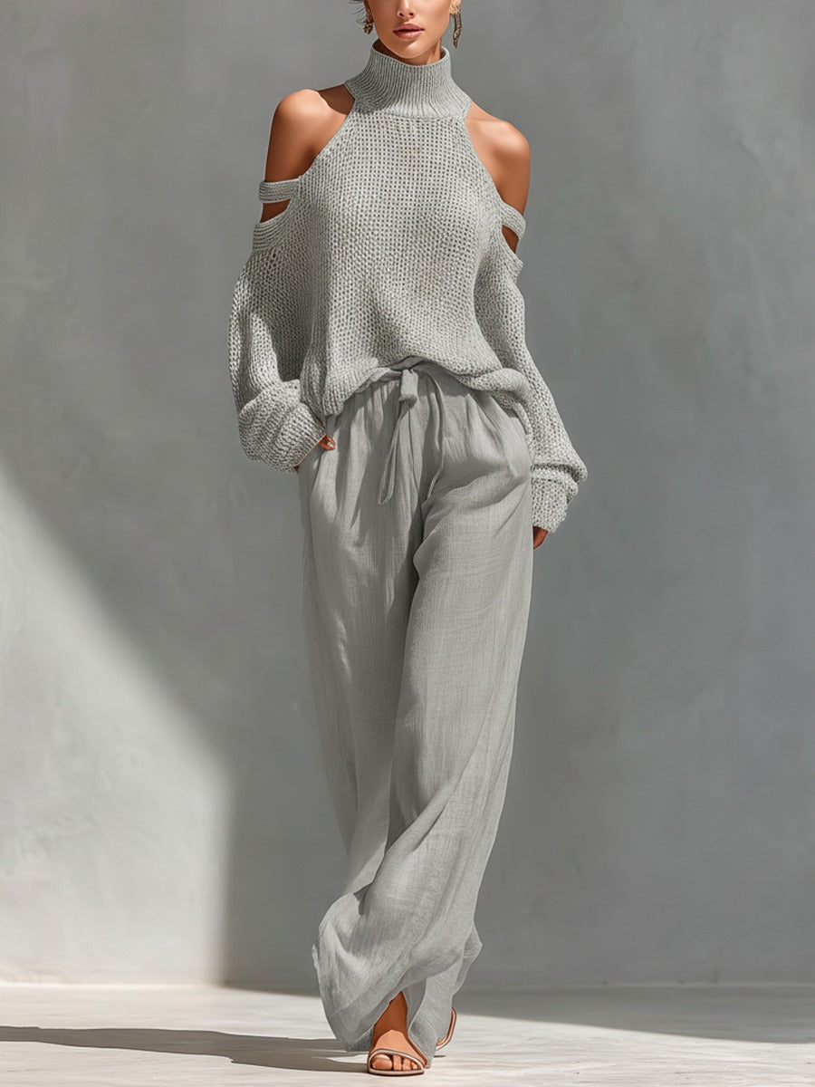 Camilla · Ensemble tendance en maille et lin
