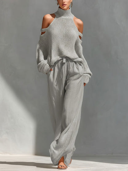 Camilla · Ensemble tendance en maille et lin