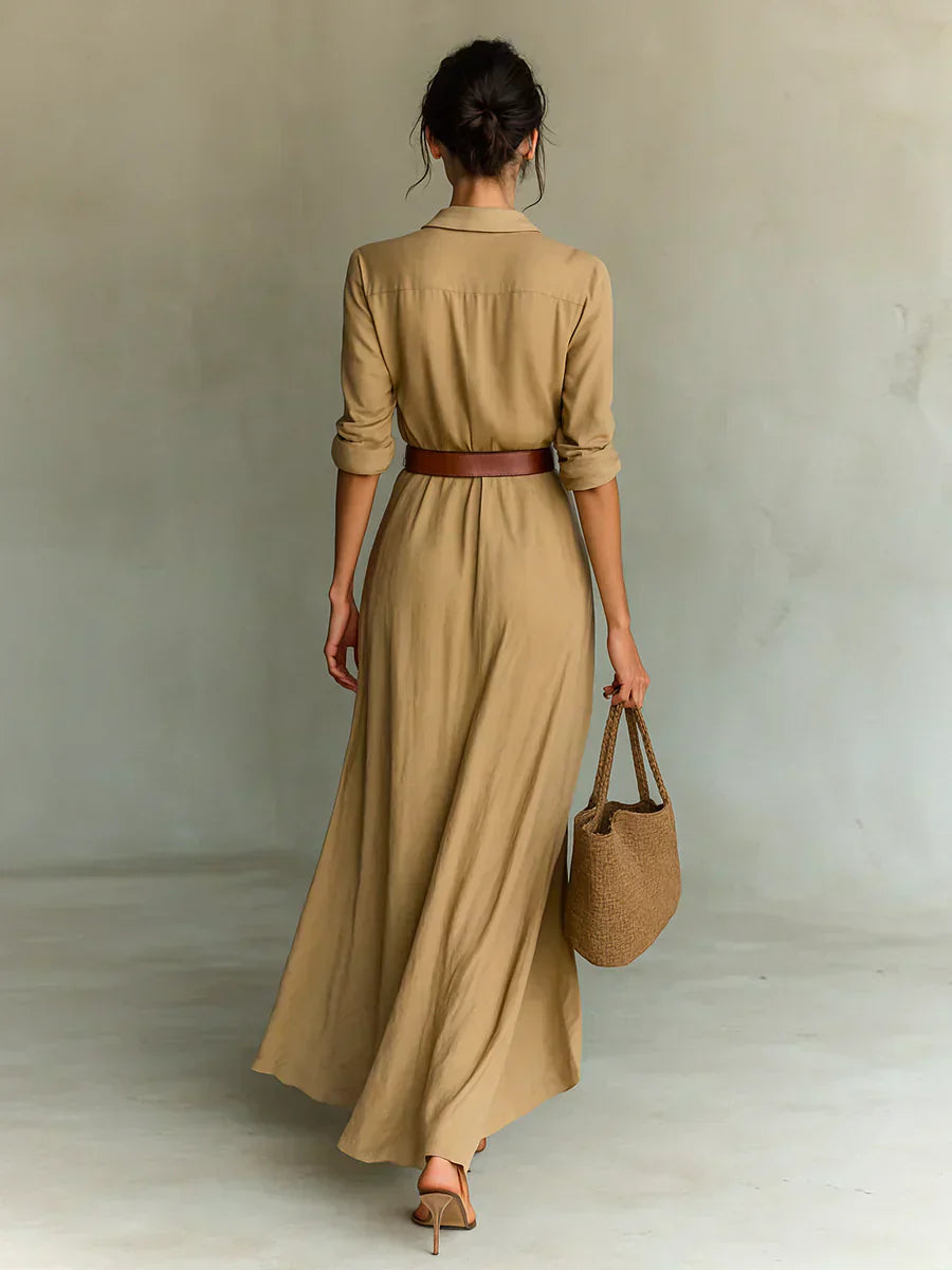 Camille™ | Élégante Robe Longue à Imprimé Floral