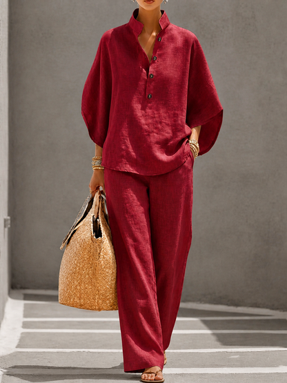 Carlotta | Ensemble deux pièces à pantalon large