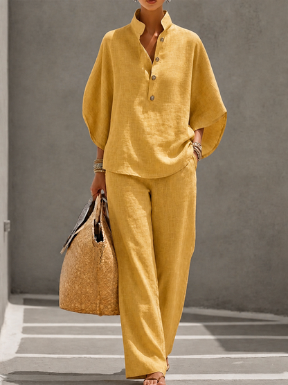 Carlotta | Ensemble deux pièces à pantalon large