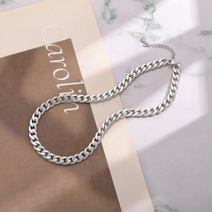 Collier chaîne maille cubaine massif | Or