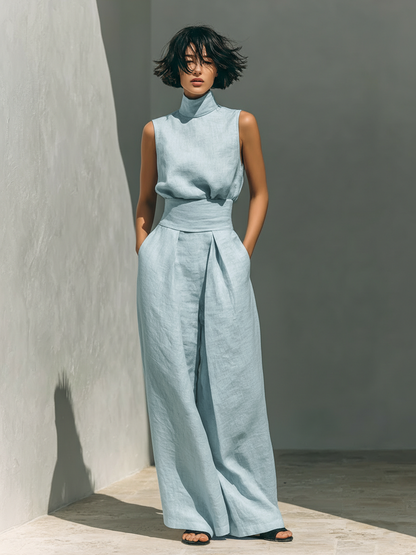 Maria™ | Ensemble complet avec top à bretelles et pantalon large