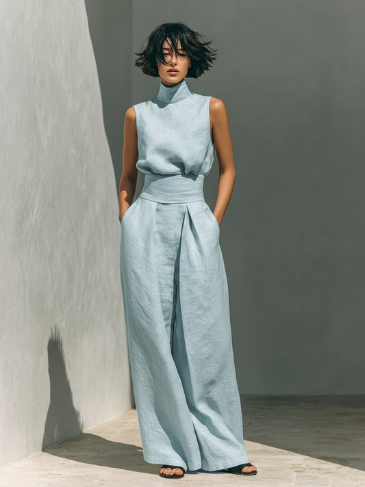 Maria™ | Ensemble complet avec top à bretelles et pantalon large