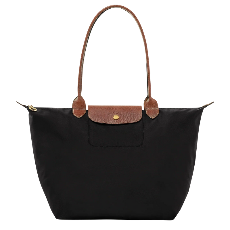Sac pliable en nylon, Noir