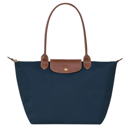 Sac pliable en nylon, Bleu Marine