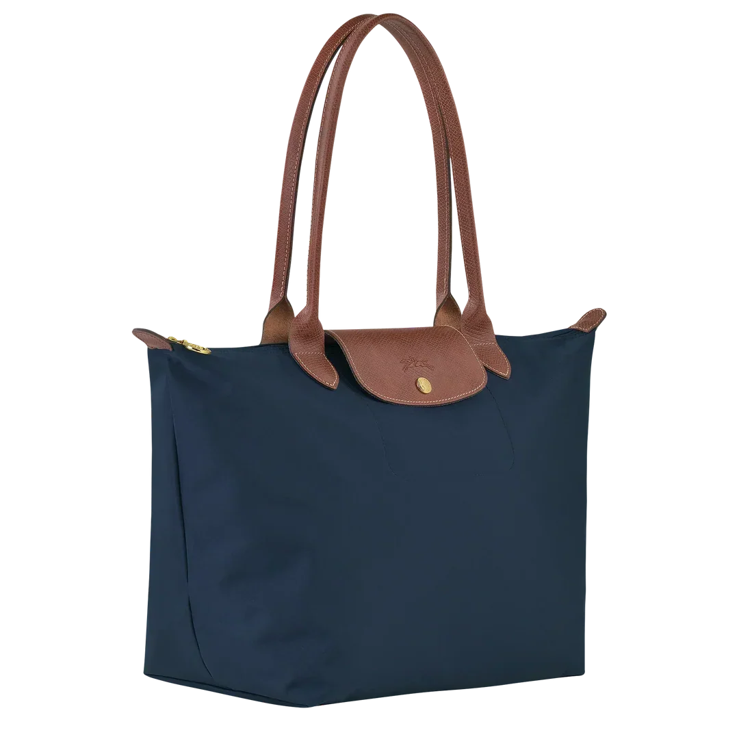 Sac pliable en nylon, Bleu Marine