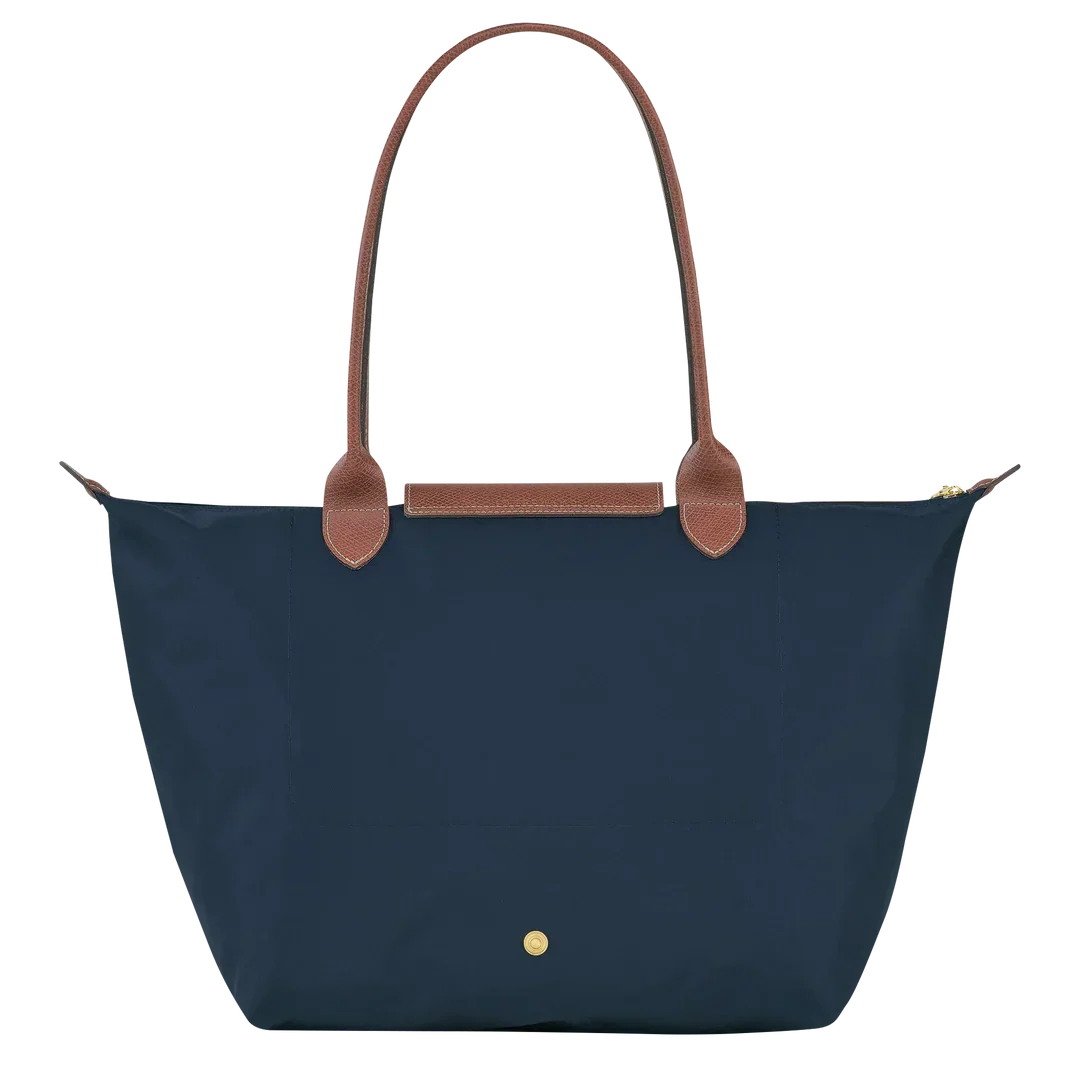 Sac pliable en nylon, Bleu Marine