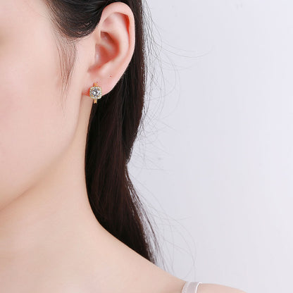 Nadine Boucles d'oreilles carrées | Or