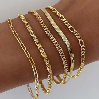 Ellis Renner Parure de bracelets | Or blanc