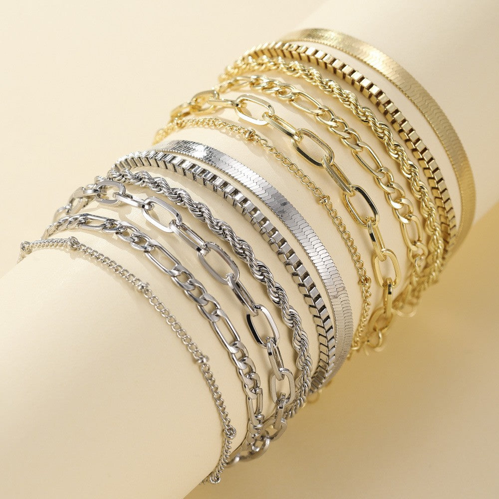 Ellis Renner Parure de bracelets | Or blanc