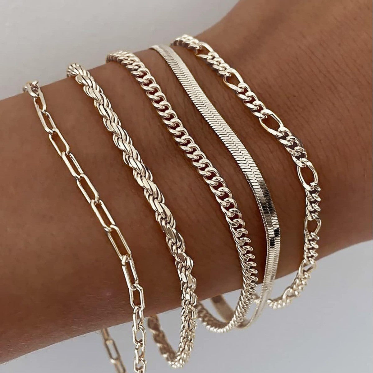 Ellis Renner Parure de bracelets | Or blanc