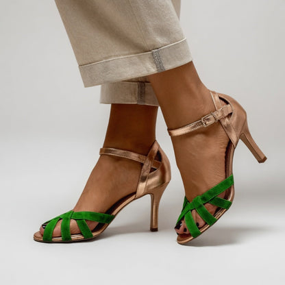 Amélia™ — Sandale tressée talon aiguille élégance rétro féminine