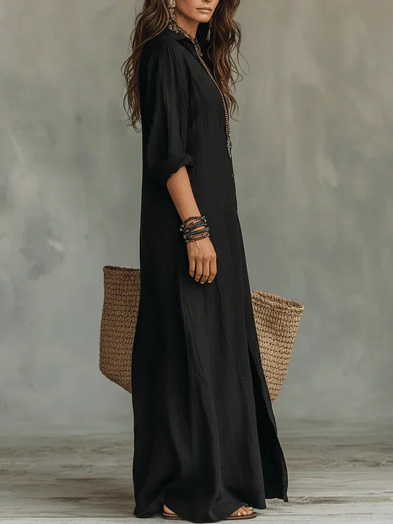 Elsa | Robe en Mélange de Lin