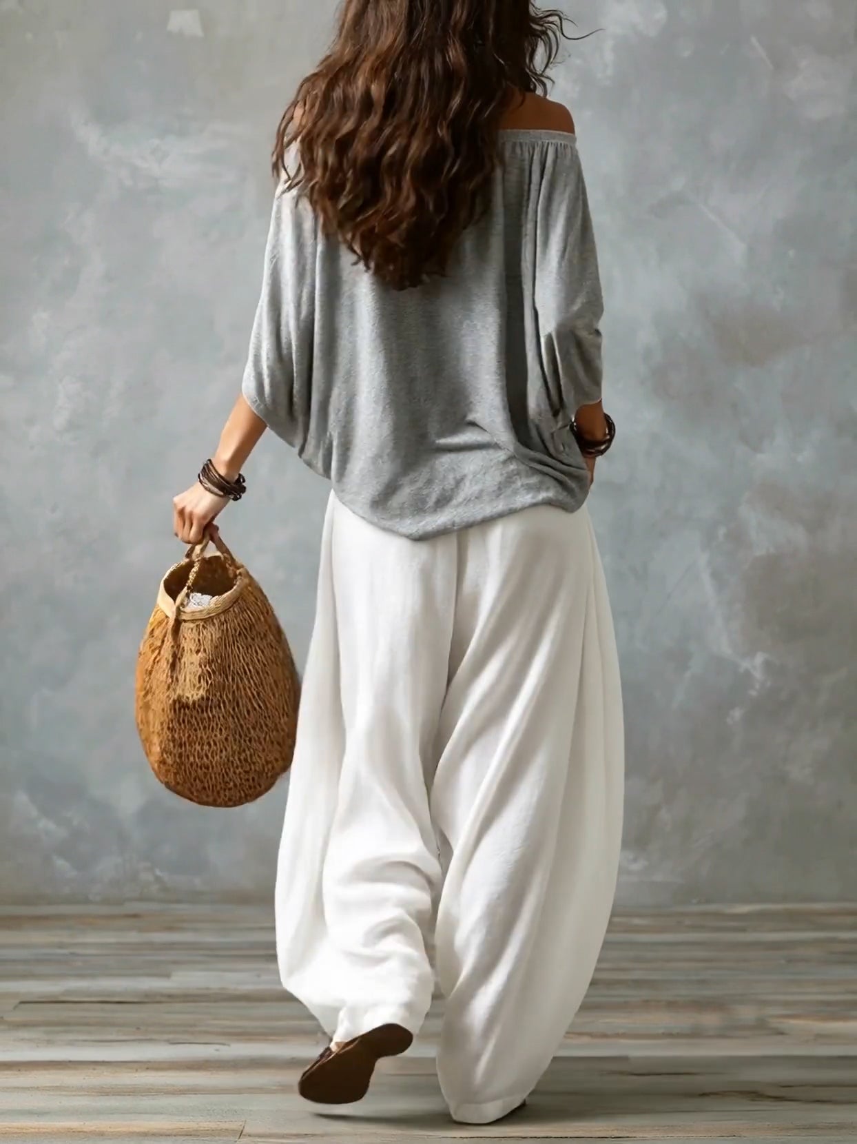 Isabella | Ensemble bohème fluide à pantalon lanterne