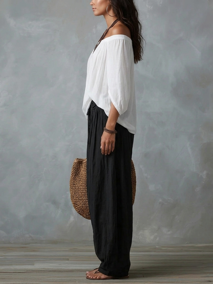 Isabella | Ensemble bohème fluide à pantalon lanterne